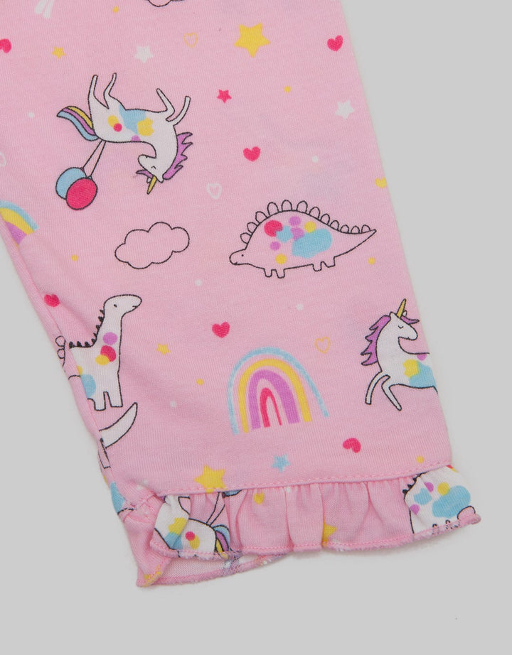 Pipiniko Long Pants Full Print Rainbow Dino