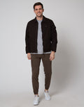 Cardinal Casual Jaket Collar Pria