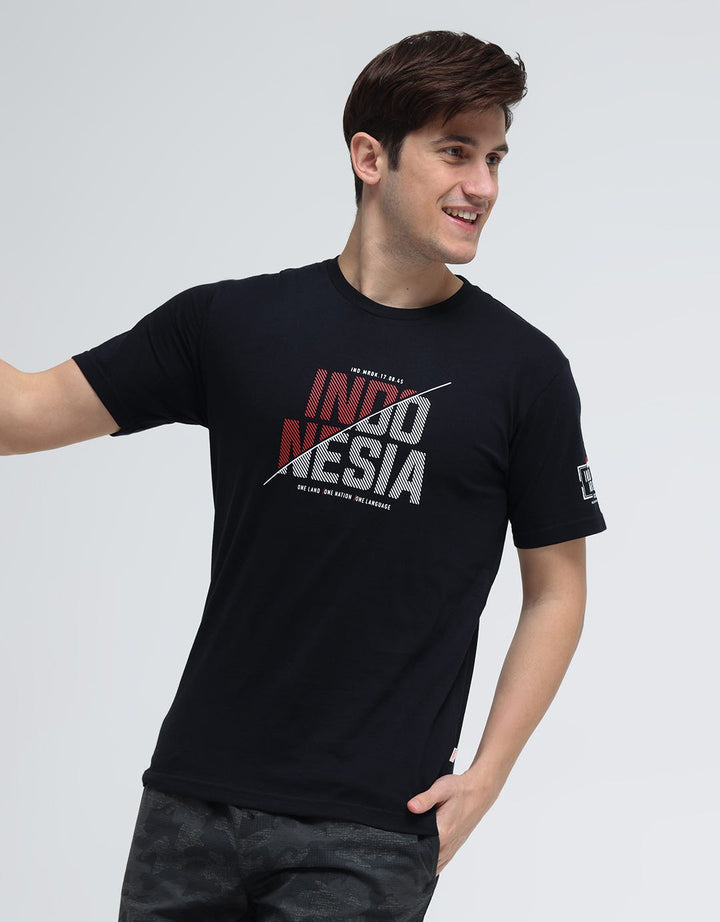 Cardinal Indonesia Wording Print Kaos Pria