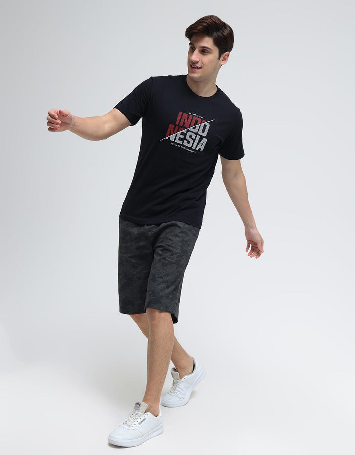 Cardinal Indonesia Wording Print Kaos Pria
