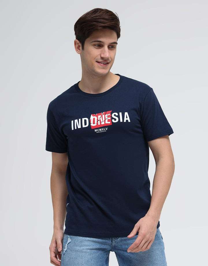 Cardinal Ind One Sia Print Kaos Pria