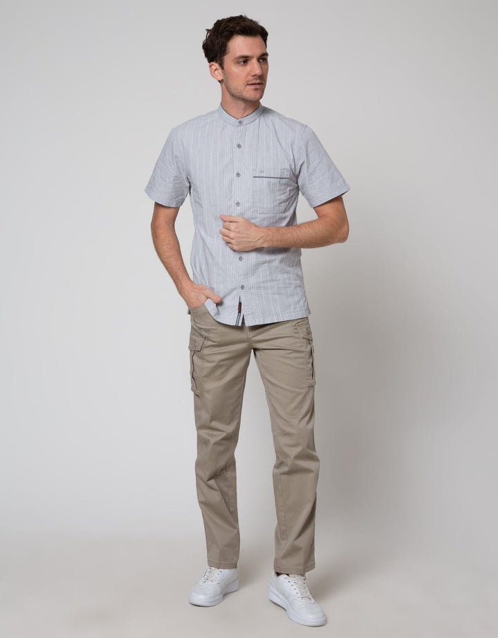 Cardinal Casual Up Collar Kemeja Pria