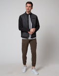 Cardinal Casual Jaket Collar Clip Pria