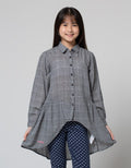 Cardinal Kids Girl Asymmetrical Plaid Shirt