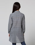 Cardinal Kids Girl Asymmetrical Plaid Shirt