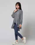 Cardinal Kids Girl Asymmetrical Plaid Shirt