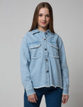 Lois Girl Denim Ripped Jaket Wanita