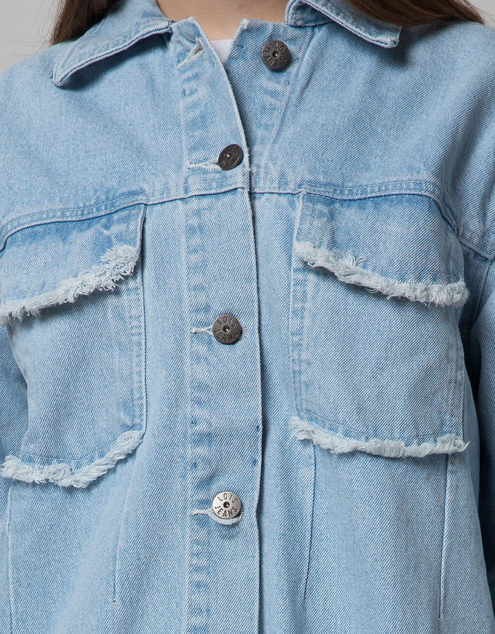 Lois Girl Denim Ripped Jaket Wanita