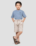 LITTLE M POCKET VELCRO CELANA PENDEK ANAK LAKI-LAKI