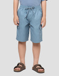 LITTLE M POCKET VELCRO CELANA PENDEK ANAK LAKI-LAKI