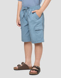 LITTLE M POCKET VELCRO CELANA PENDEK ANAK LAKI-LAKI