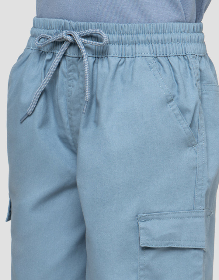 LITTLE M POCKET VELCRO CELANA PENDEK ANAK LAKI-LAKI