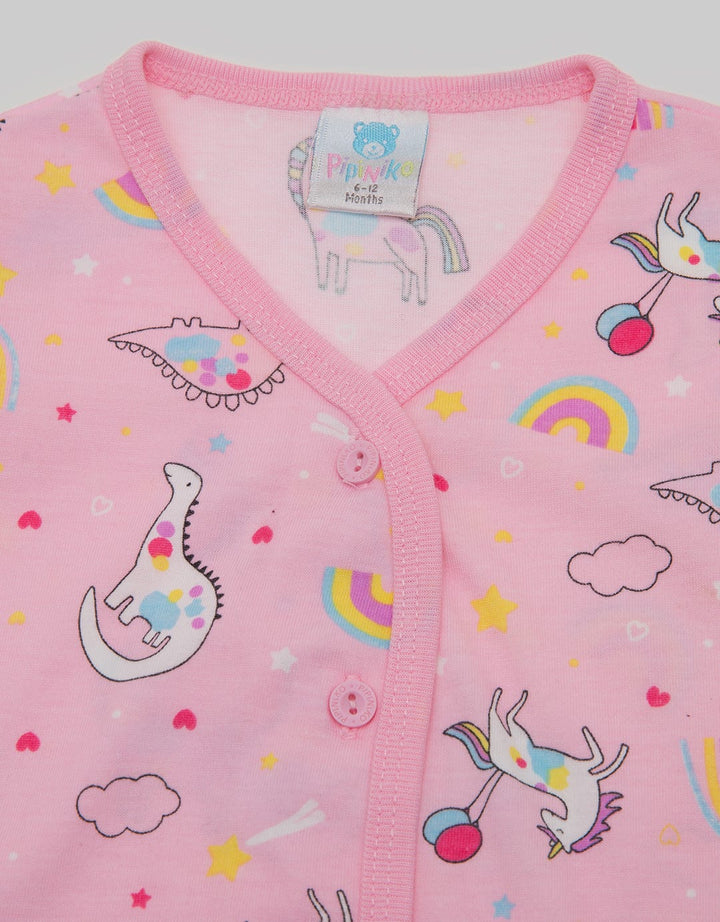 Pipiniko Short Sleeve T-Shirt Pendek Rainbow Dino