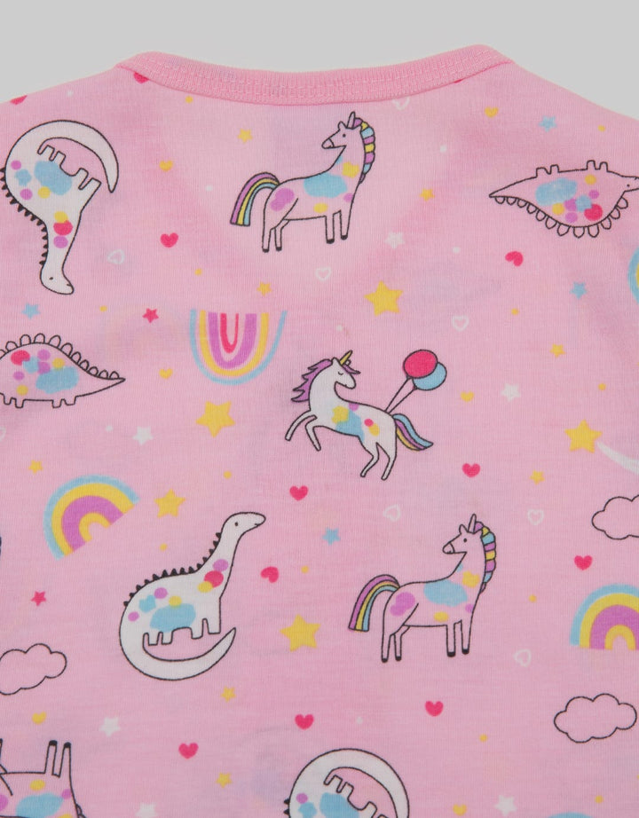 Pipiniko Short Sleeve T-Shirt Pendek Rainbow Dino