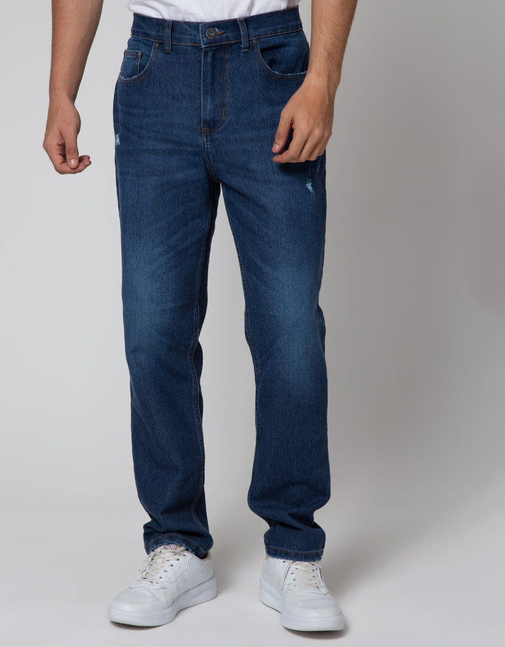 Nevada Tapered Ripped Celana Jeans Pria