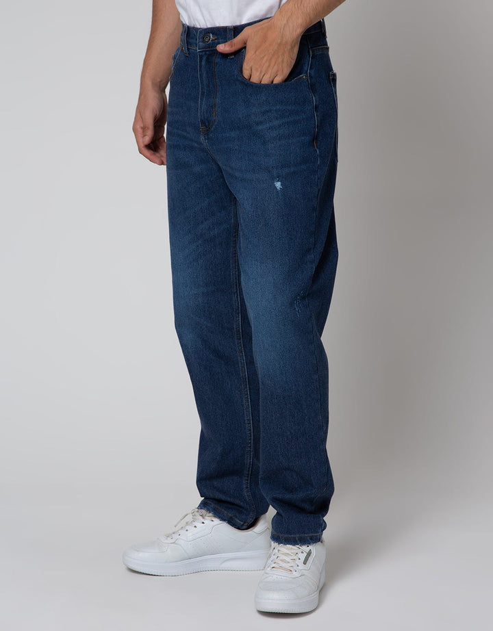 Nevada Tapered Ripped Celana Jeans Pria