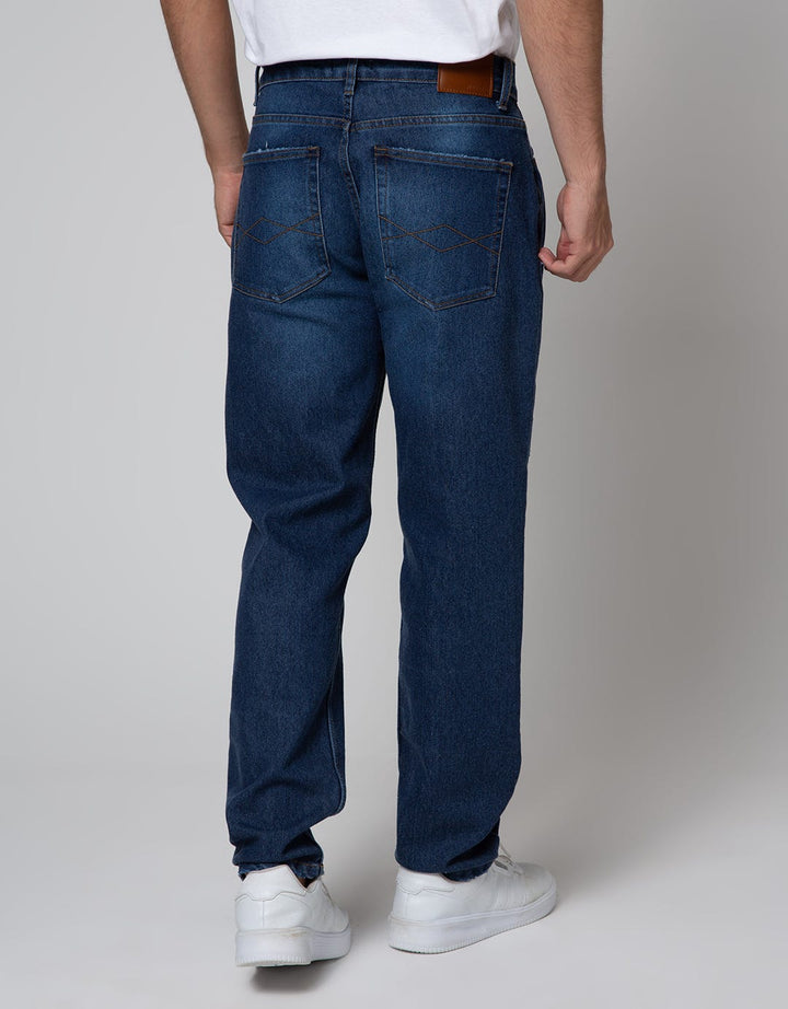 Nevada Tapered Ripped Celana Jeans Pria