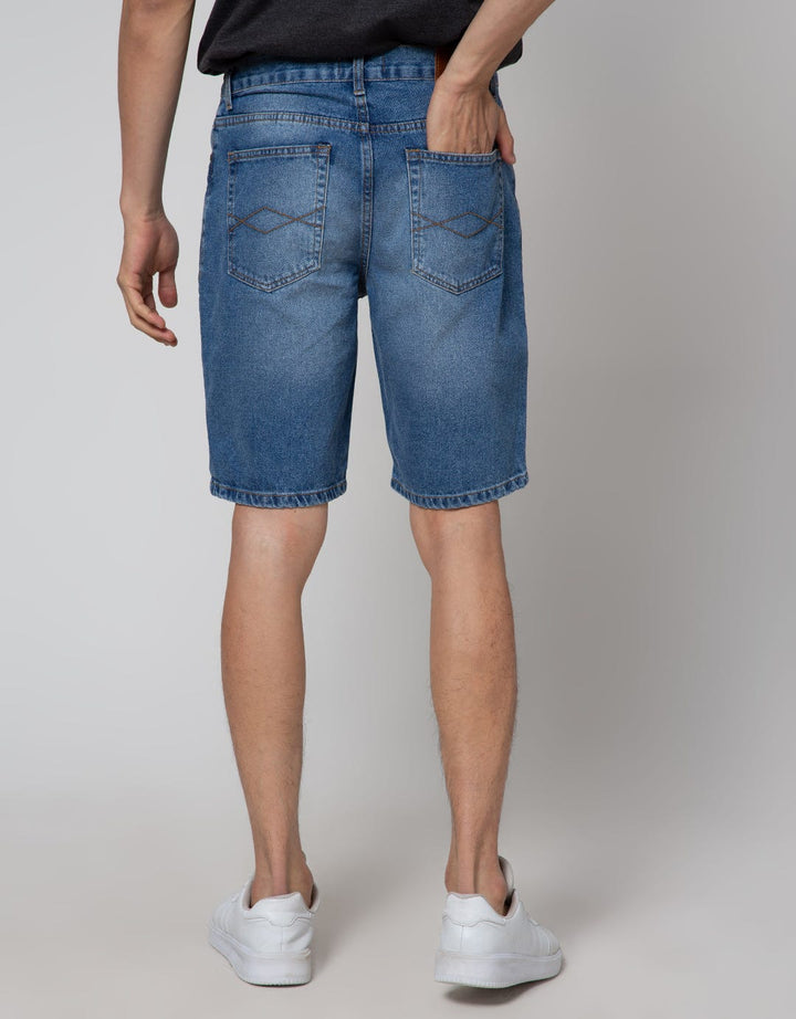 Nevada Ripped Fashion Celana Pendek Denim Pria