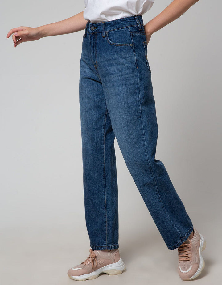 Nevada Straight Bold Celana Denim Wanita