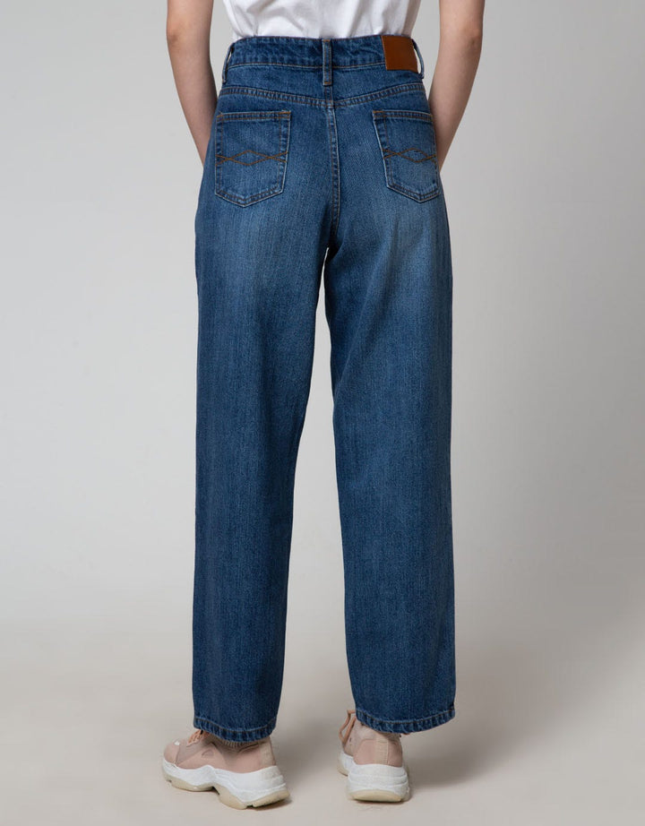 Nevada Straight Bold Celana Denim Wanita