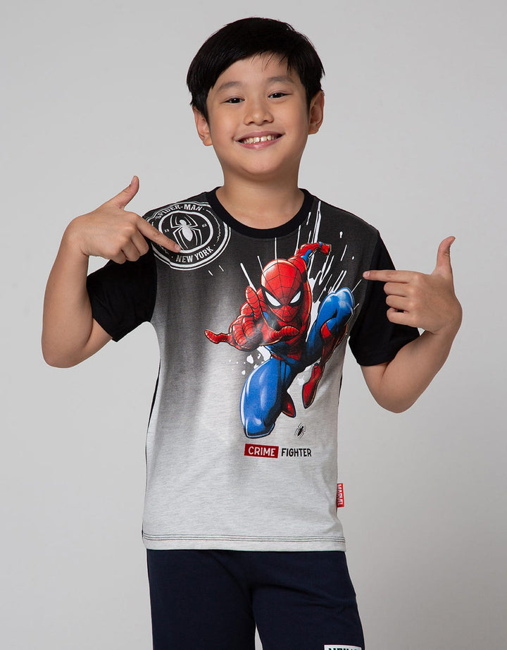Marvel Short Sleeve T-Shirt Spiderman Jump Ombre