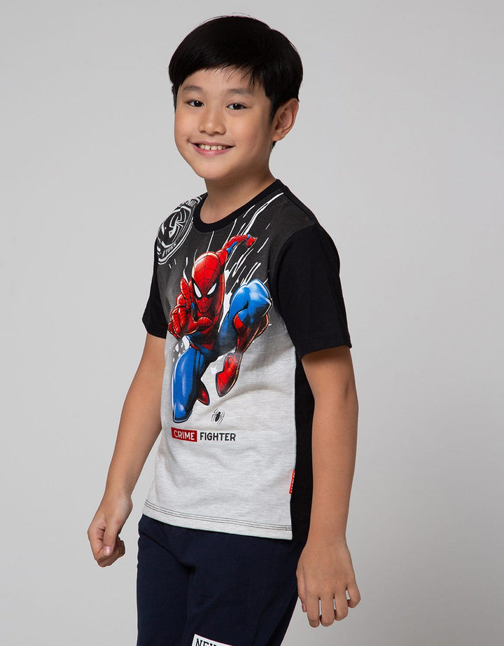 Marvel Short Sleeve T-Shirt Spiderman Jump Ombre