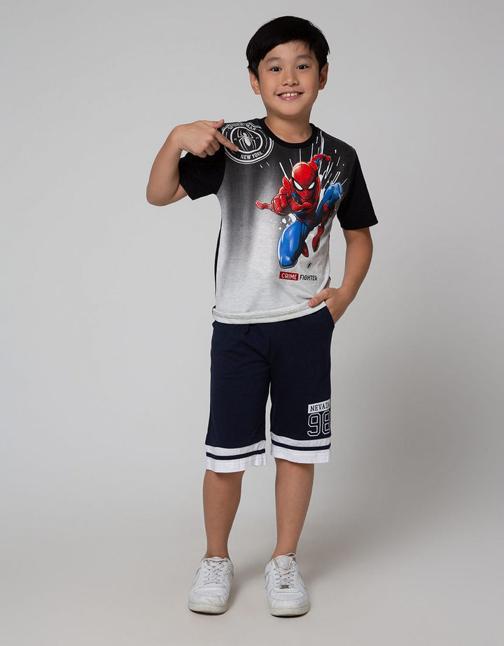 Marvel Short Sleeve T-Shirt Spiderman Jump Ombre