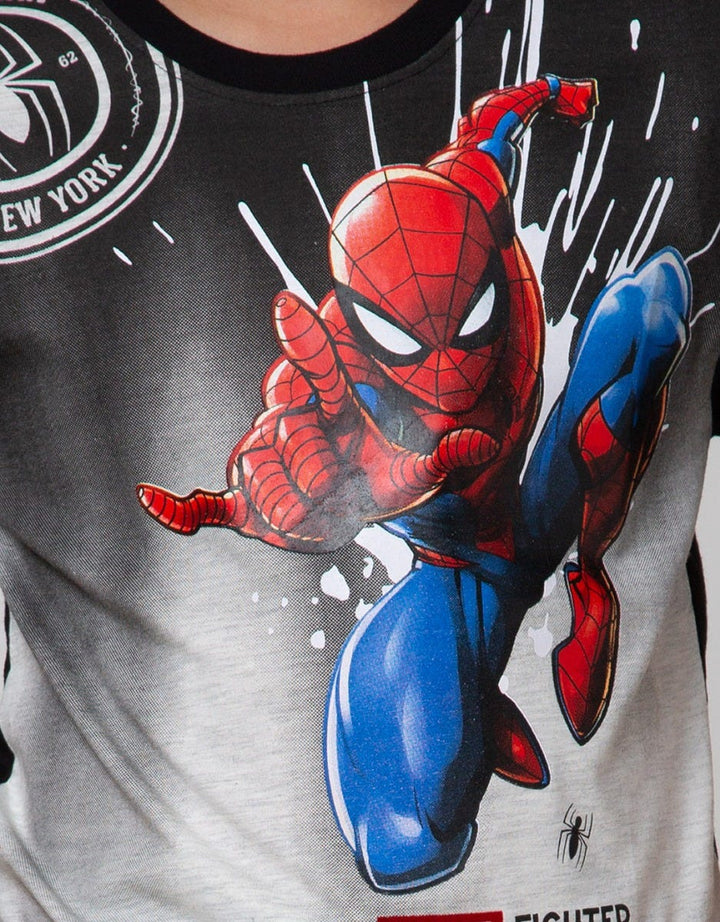 Marvel Short Sleeve T-Shirt Spiderman Jump Ombre