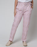 Details Flap Attached Belt Women's Long Pants