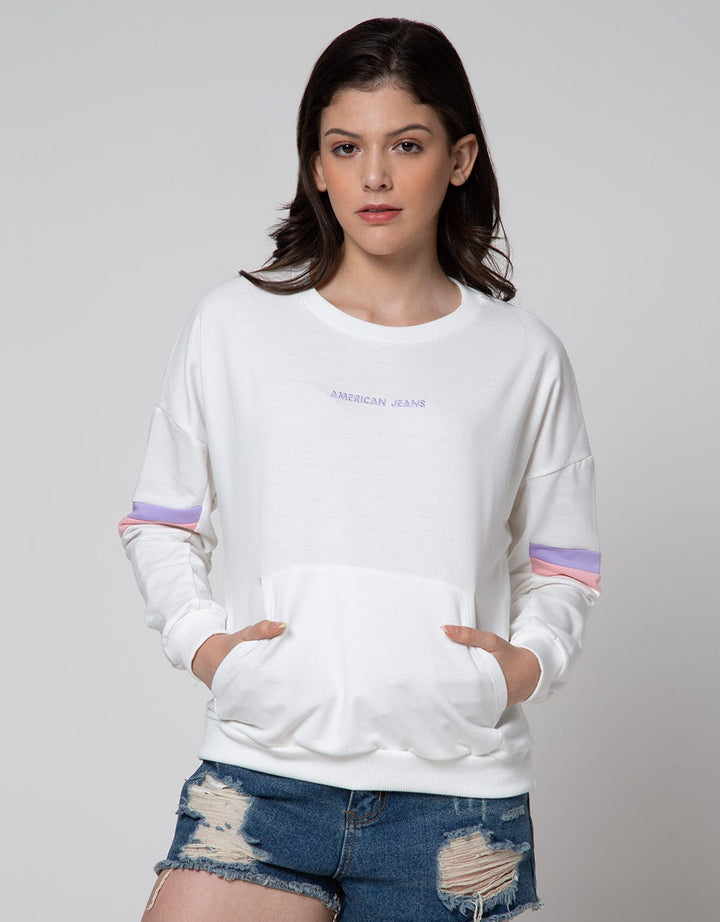 American Jeans Sweatshirt Two Small Stripes
