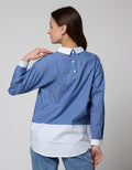 BLOUSE MIX OXFORD SA