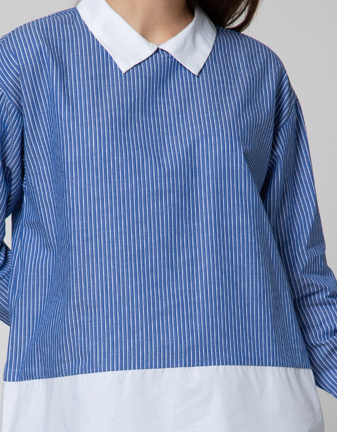 BLOUSE MIX OXFORD SA
