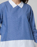 BLOUSE MIX OXFORD SA