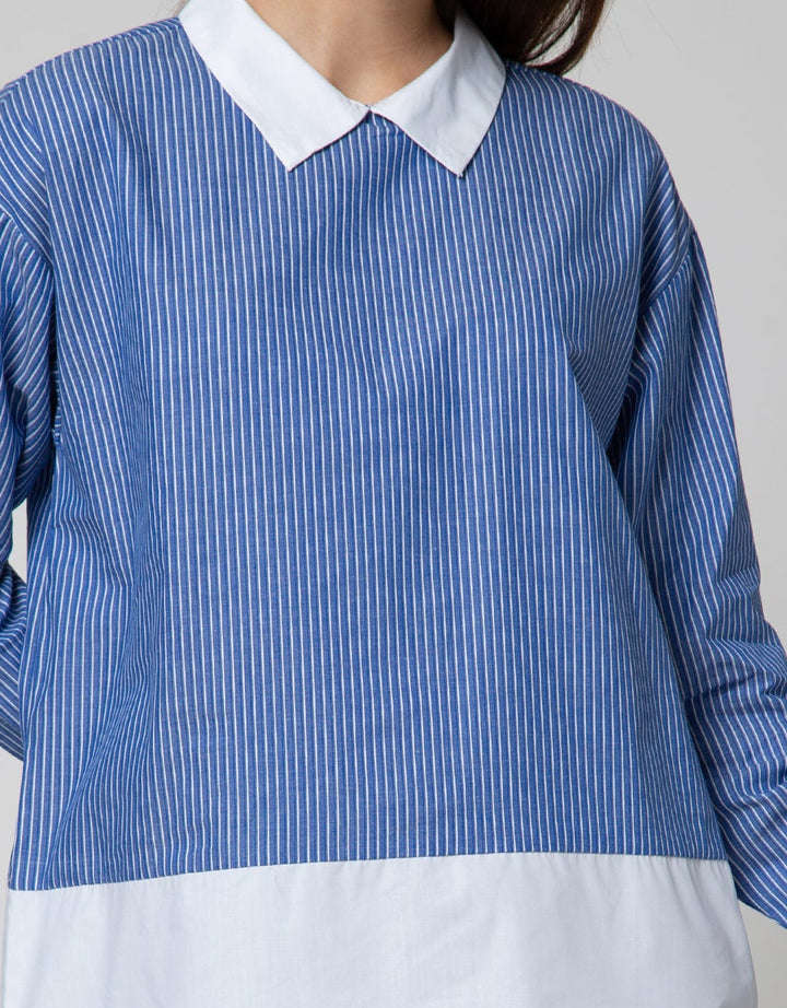 BLOUSE MIX OXFORD SA