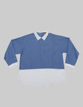 Eprise Mix Oxford Blouse Wanita