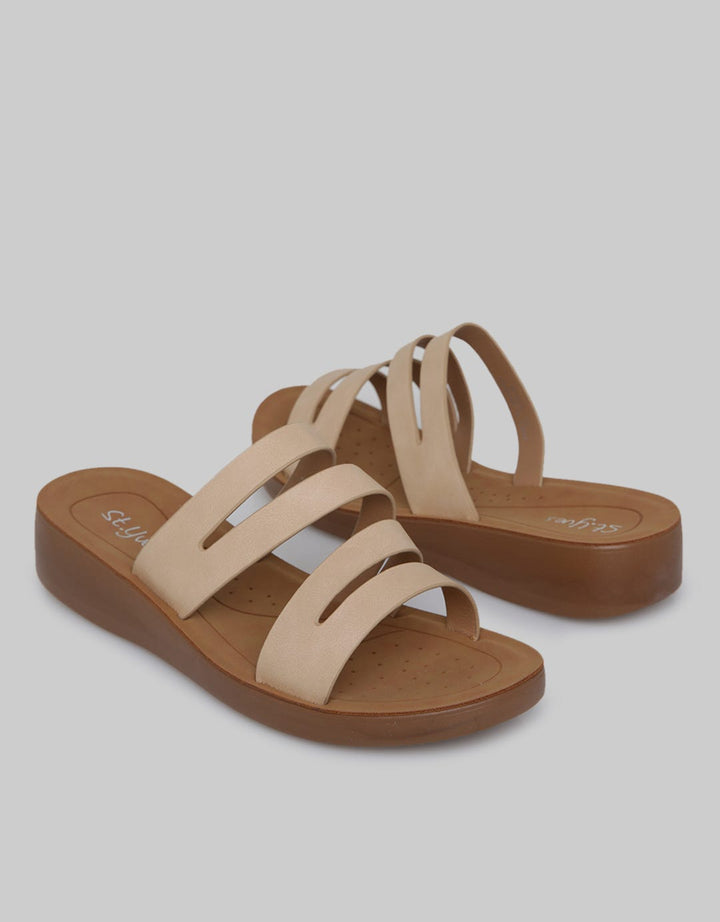 St. Yves Slipper Wedges Sandal Wanita
