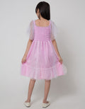 Kidz Too Short Sleeve Midi Dress Smoke Dada Tangan Geber