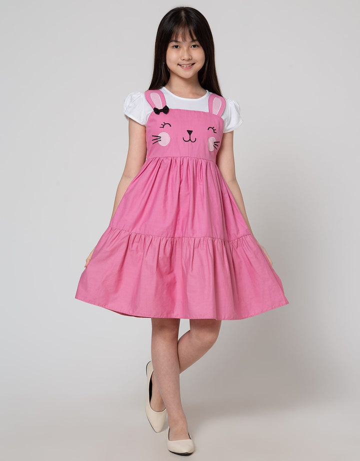 Kidz Too Bunny Embroidery Midi Dress Kids
