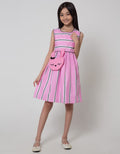 Kidz Too Midi Dress Salur Tas Bunny