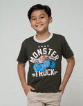 Little M Monster Truck Kaos Anak Laki-laki