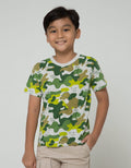 Little M Short Sleeve T-Shirt Dino Camo