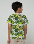 Little M Short Sleeve T-Shirt Dino Camo