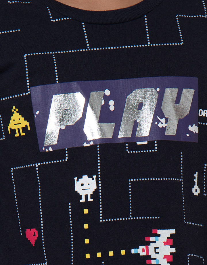 Little M Short Sleeve T-Shirt  Foil Play