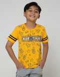 Little M Short Sleeve T-Shirt Robot Aplikasi Bordir Bis