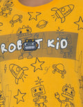 Little M Short Sleeve T-Shirt Robot Aplikasi Bordir Bis