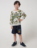 Little M Dino Camo Sweater Anak Laki-laki