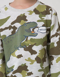 Little M Dino Camo Sweater Anak Laki-laki
