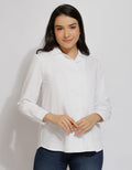 Expand Denim Blouse Basic Wanita