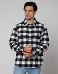 Nevada Shacket Shirt Jacket Checked Zipper