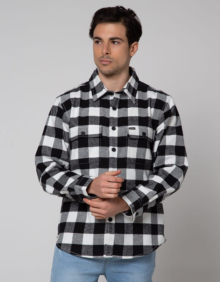 Nevada Shacket Shirt Jacket Checked Zipper